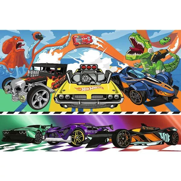 Puzzle da 100 Pezzi - Hot Wheels: Speeding Cars